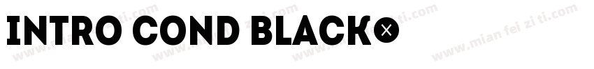 intro cond black字体转换